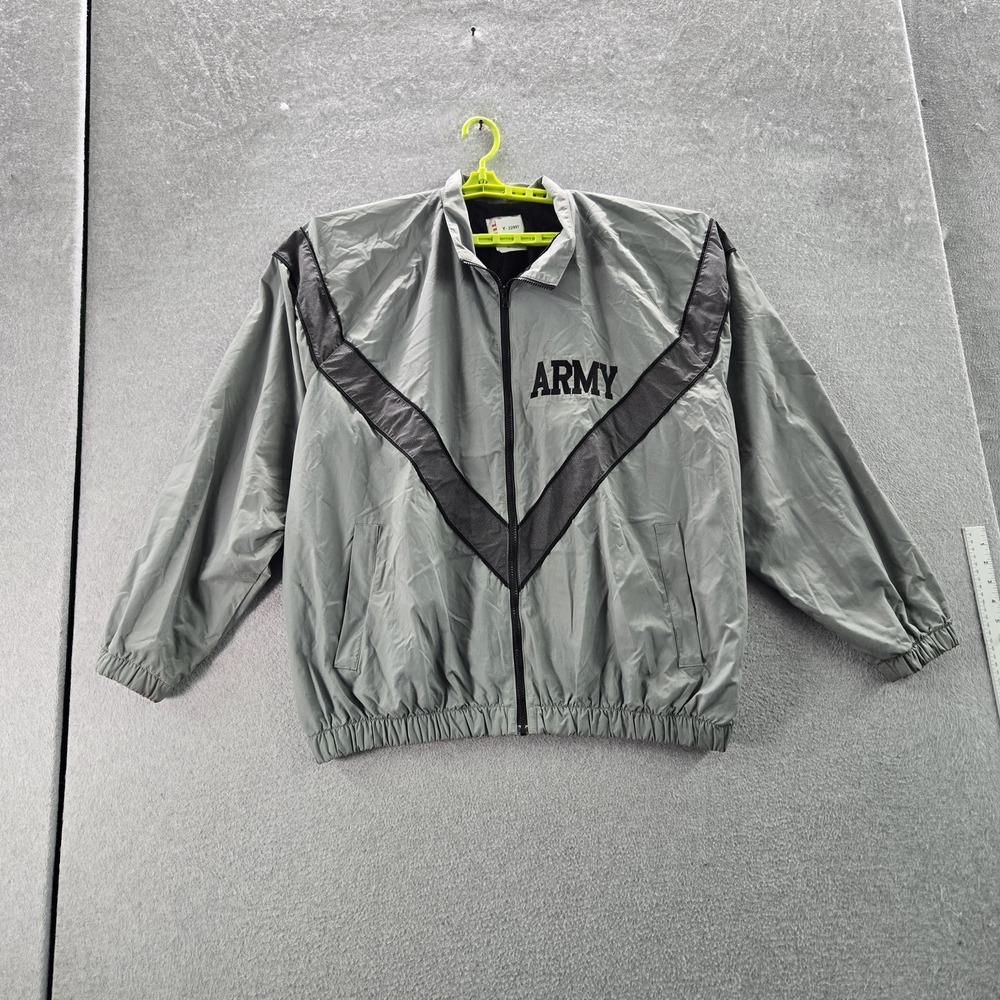 SKILCRAFT Men Jacket X-LARGE/REGULAR Gray Nylon‎ Windbreaker Colorblock ARMY